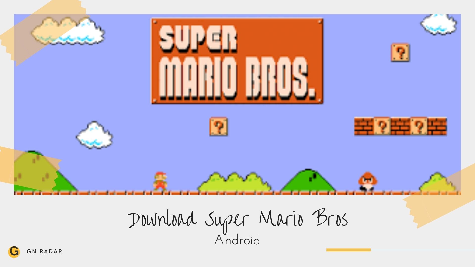 SUPER MARIO BROS Apk Android Mobile Version Full Game Setup Free