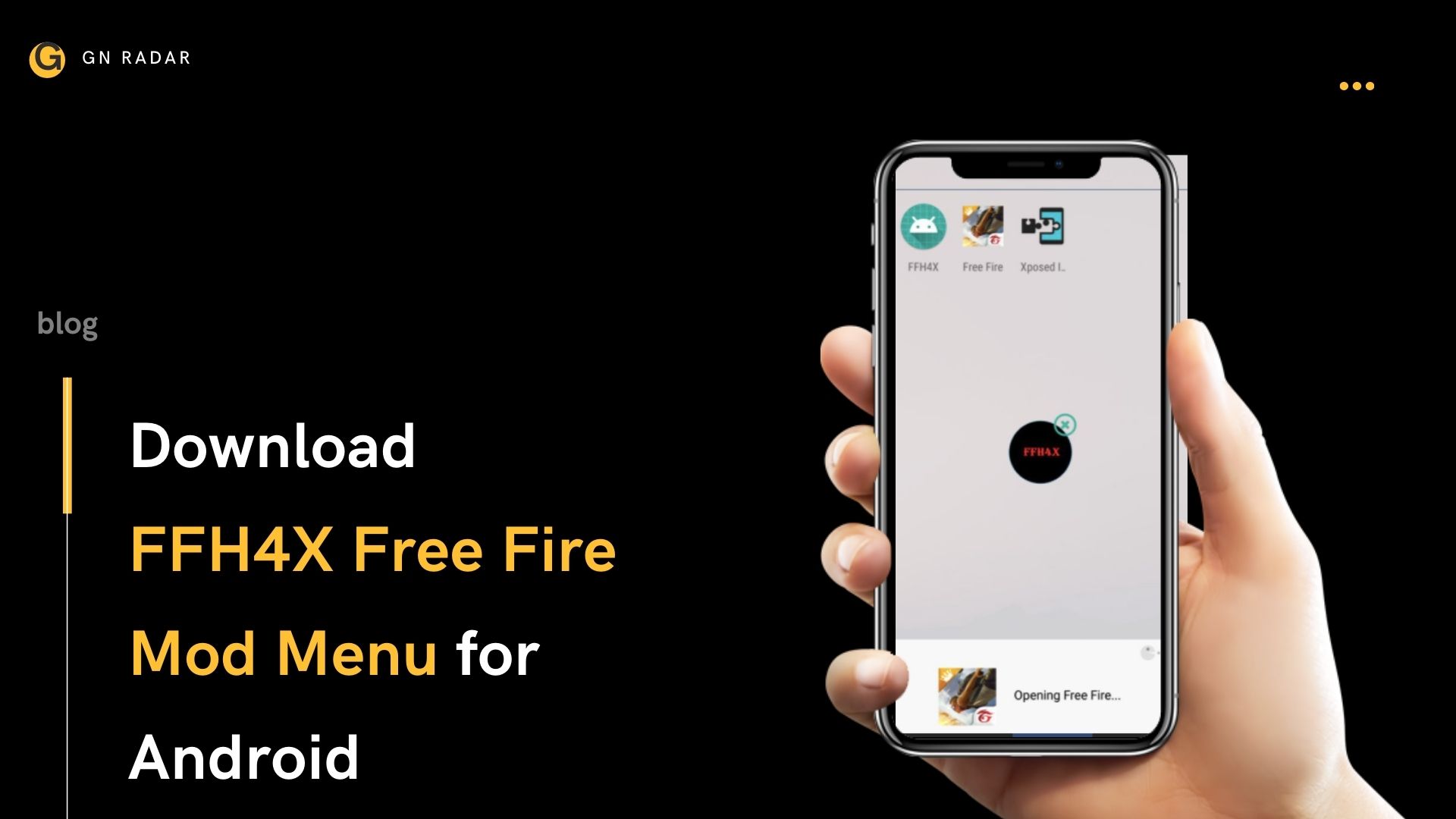 Download FFFH4X Menu Mod Fire Config FF android on PC